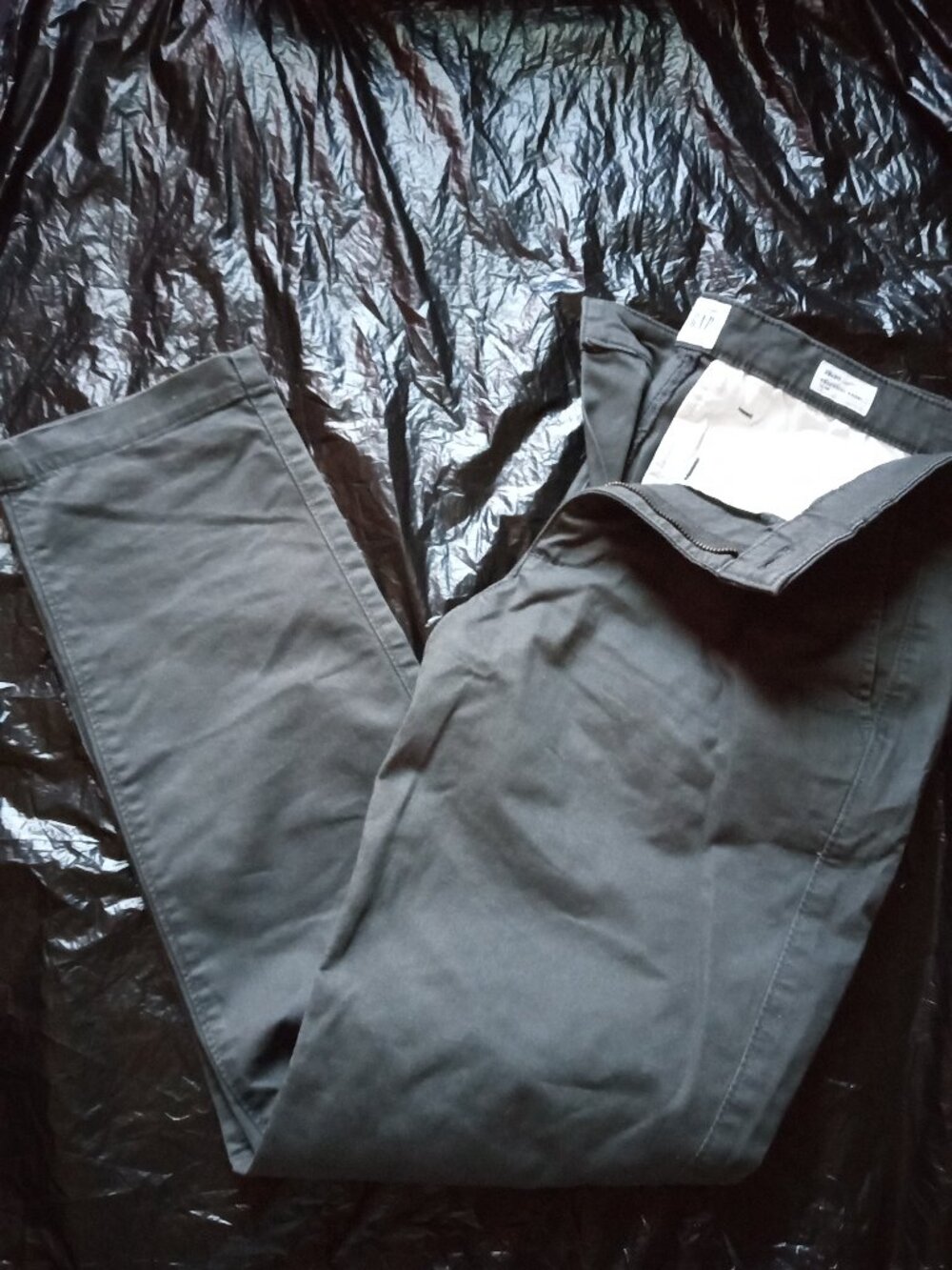 GAP Essential Slim Fit Charcoal Grey Chinos Mens 29x30